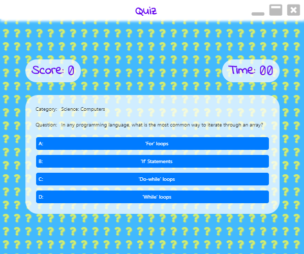 Quiz screenshot