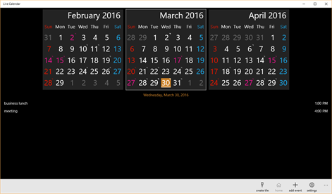 Live Calendar Screenshots 1