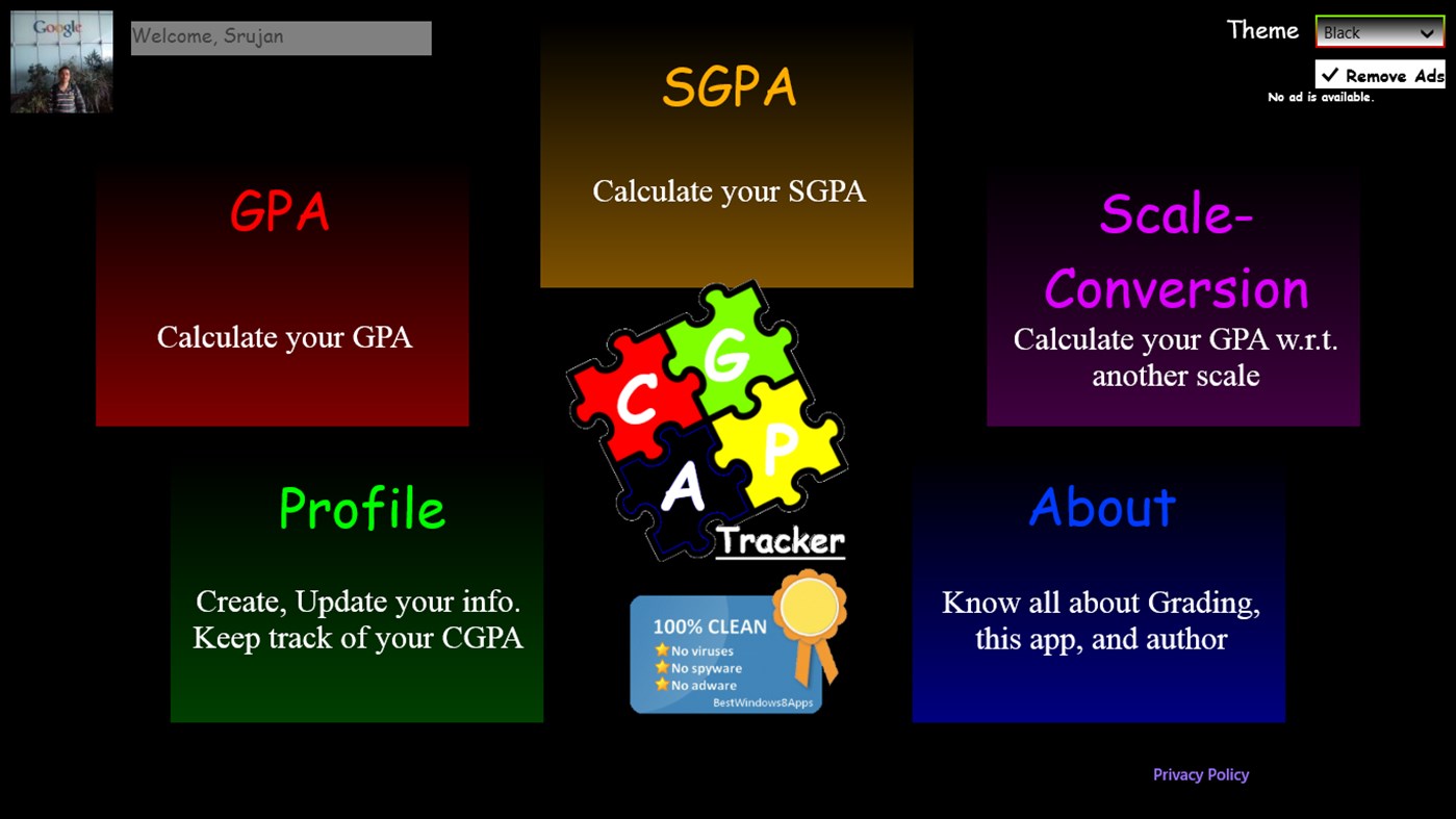 #1. CGPA-Tracker (Windows) От: Srujan Jha