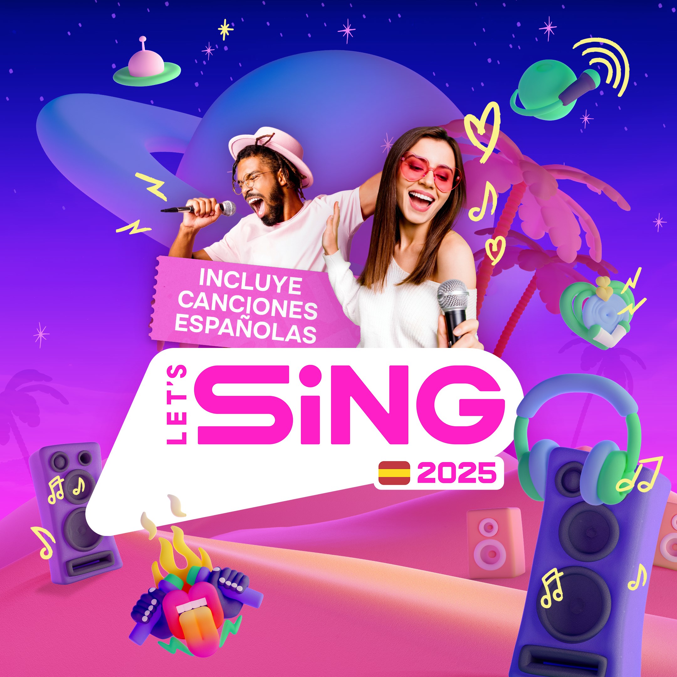 Let's Sing 2025 con éxitos de España