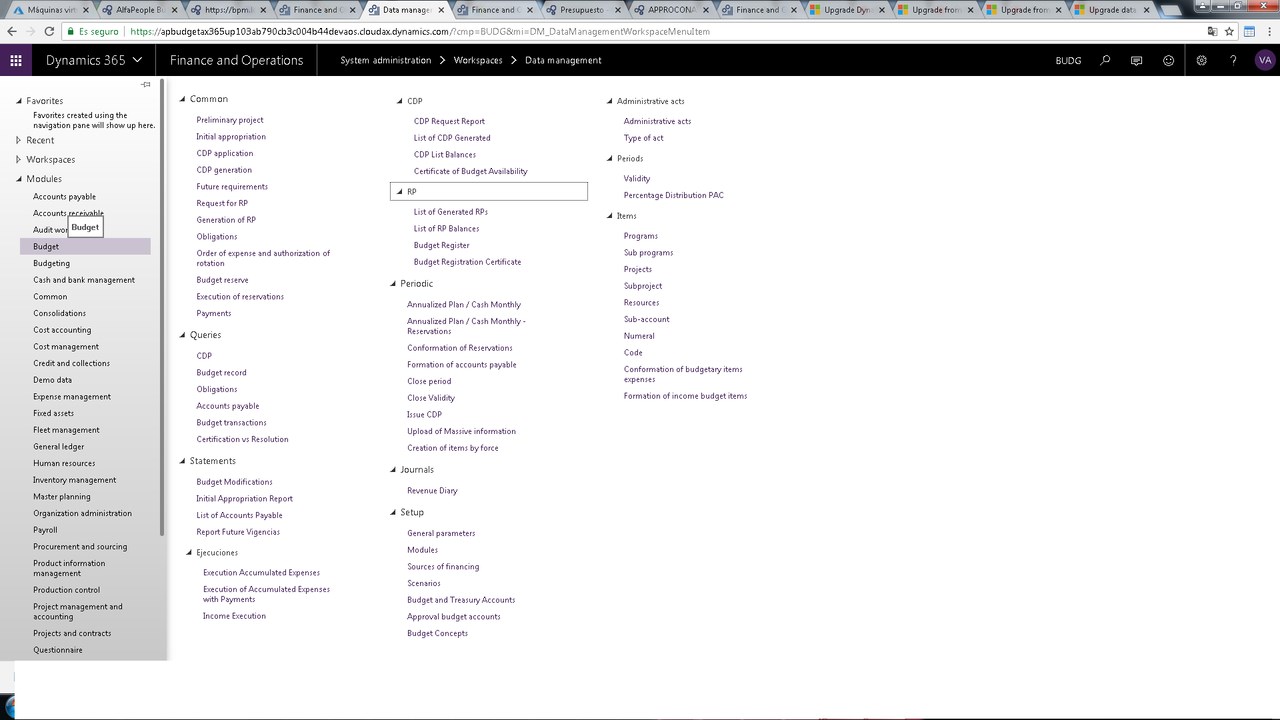 Snapshot 6 of Projects and Contracts