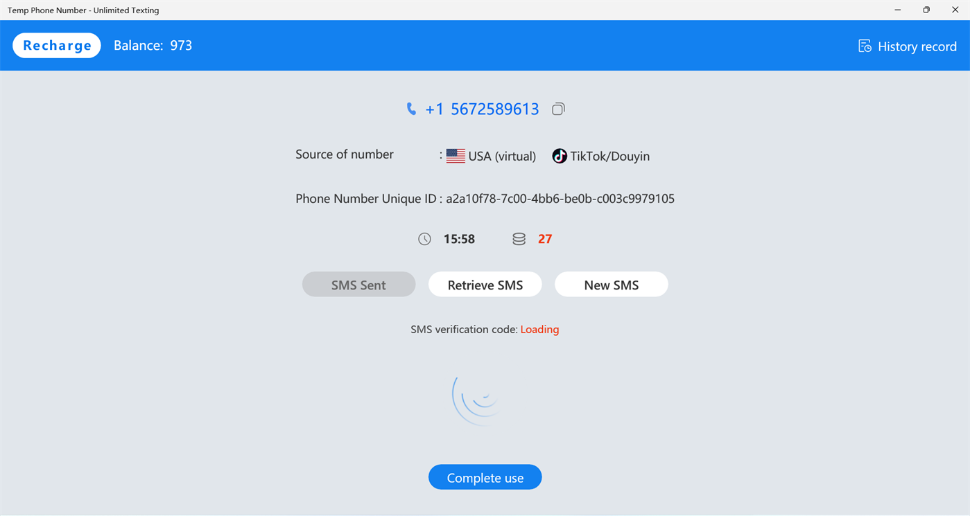 #6. Temp Phone Number - Unlimited Texting (Windows) 作者: SecurityDevelopment