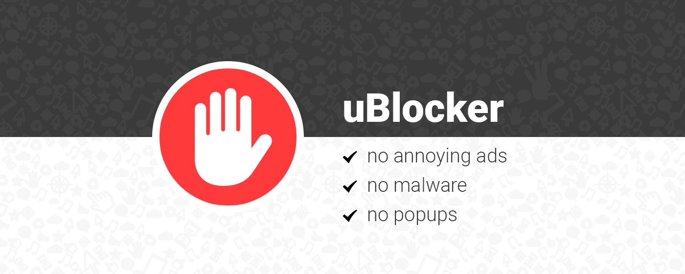 uBlocker - #1 Adblock Tool for Chrome marquee promo image