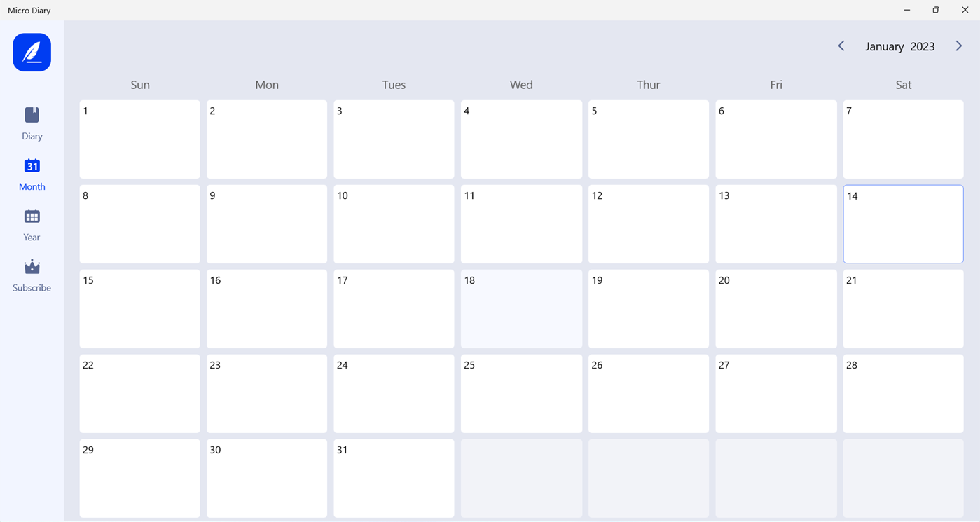 #4. Micro Diary - Simple Writer (Windows) 来自: WHNC