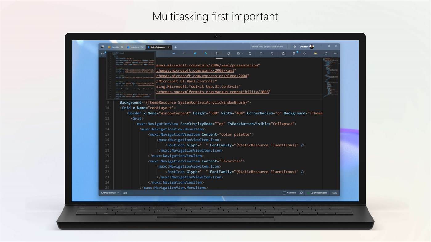 #5. Power Editor - powerful text & code editor (Windows) 由: Dmitriy Borodiy