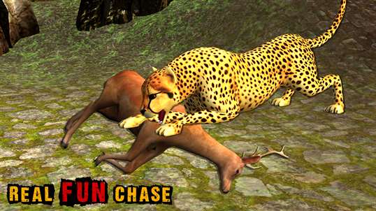 Wild African Cheetah Simulator 3D - Animal Hunting screenshot 2