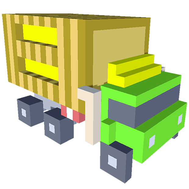 Vehicles 3D Color by Number - Voxel Coloring Book