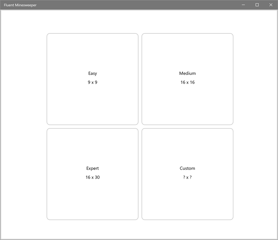 #1. Fluent Minesweeper (Windows) 由: 许大鹏