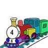 Trains Color By Number - Vehicles Coloring Book
