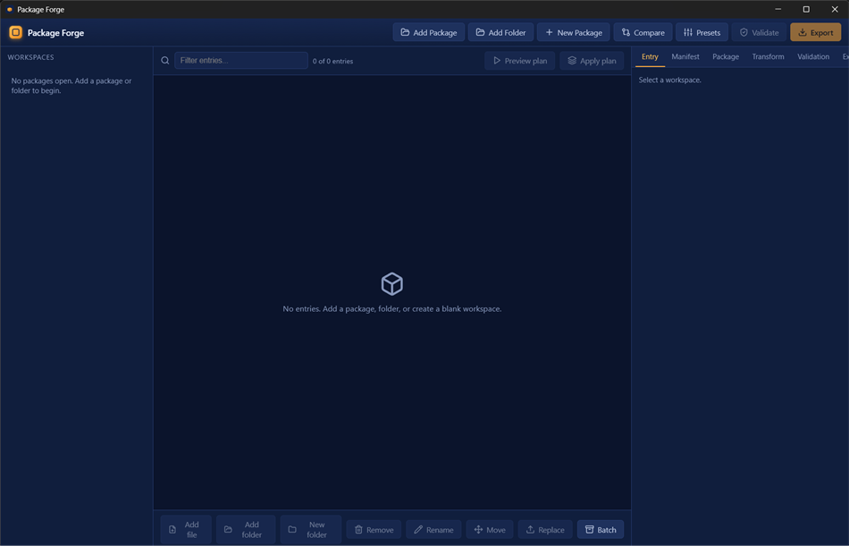 Package Forge (Windows) By: Summon Software Labs
