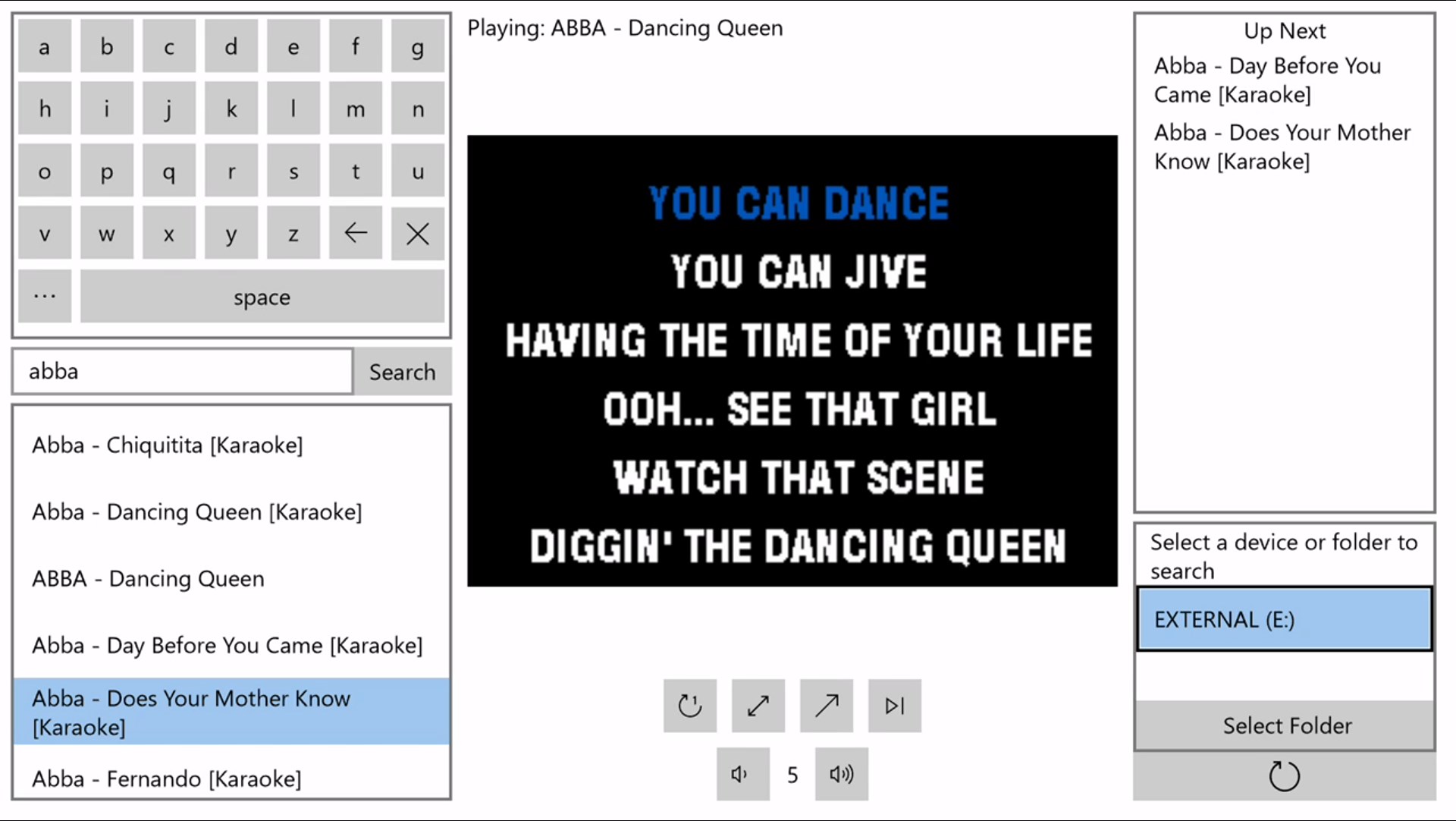 Karaoke screenshot