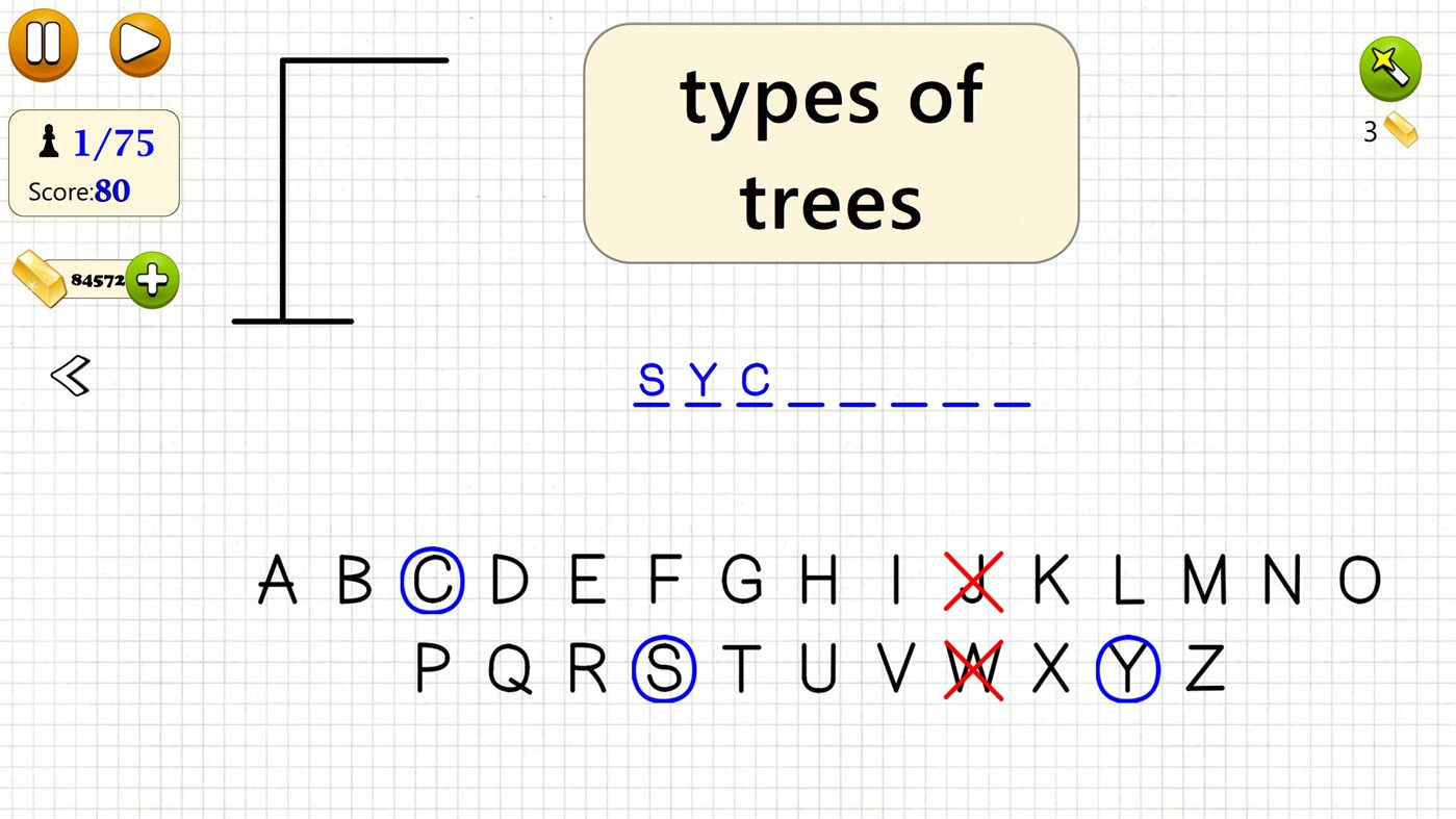 #7. Hangman Word Game (Windows) 由: G Soft Team