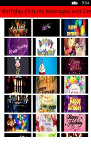 Happy Birthday Pictures Messages and Greetings screenshot 2
