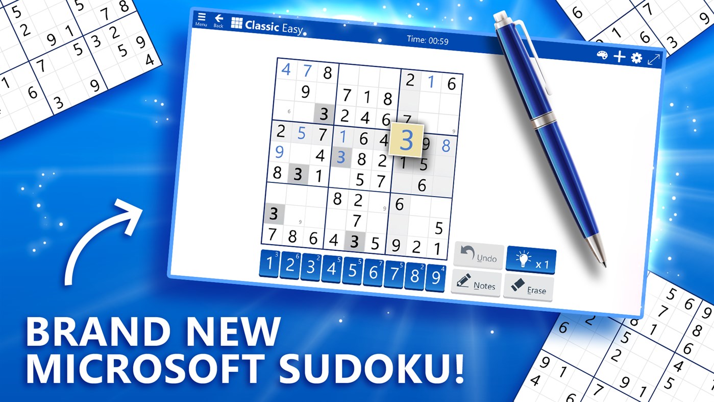 #1. Microsoft Sudoku (Windows) 由: Xbox Game Studios