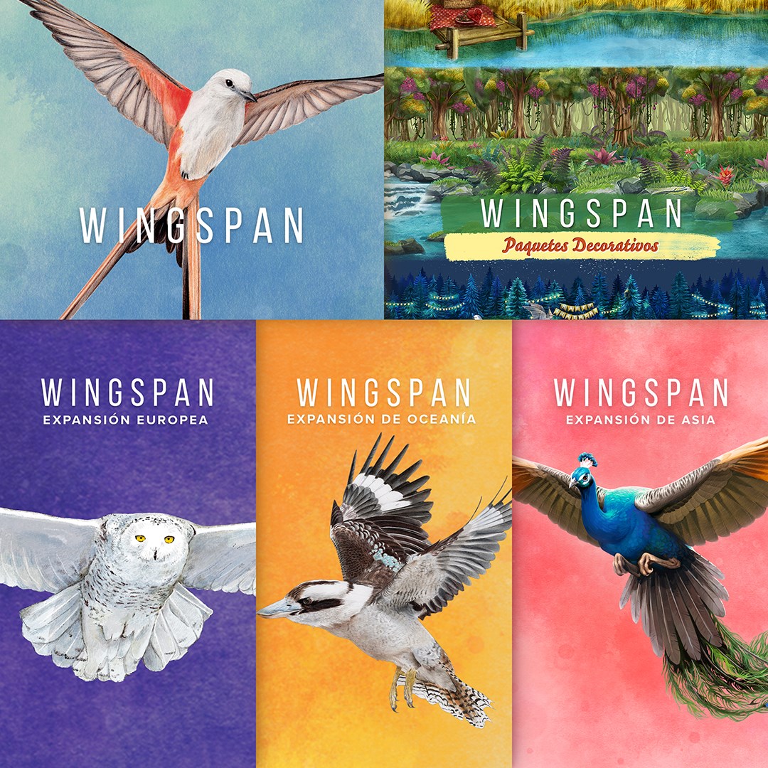Wingspan + Europea + Oceanía + Asia + Paquetes Decorativos