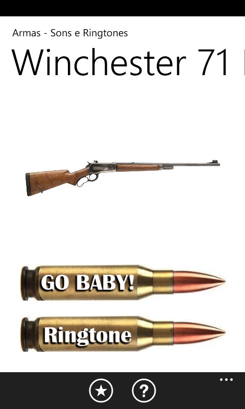 Captura de Pantalla 7 Armas - Sons e Ringtones windows