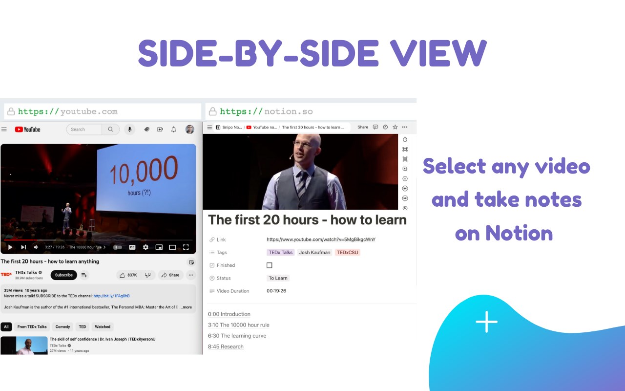 Video Notes to Notion & AI Flashcard by Snipo