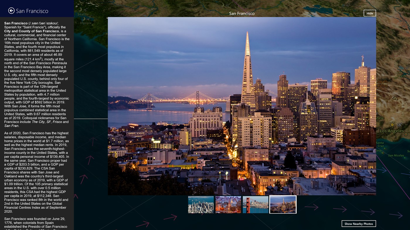 #3. Earth 3D - World Atlas (Windows) 来自: 3Planesoft