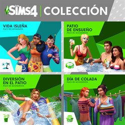 Colección Diversión al aire libre de Los Sims™ 4 : Vida Isleña, Patio de Ensueño Pack de Accesorios, Diversión en el patio Pack de Accesorios, Día de Colada Pack de Accesorios