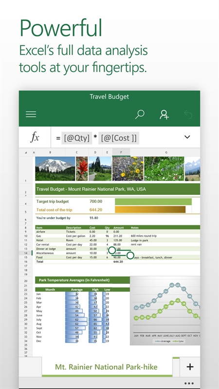 Excel Mobile Screenshot