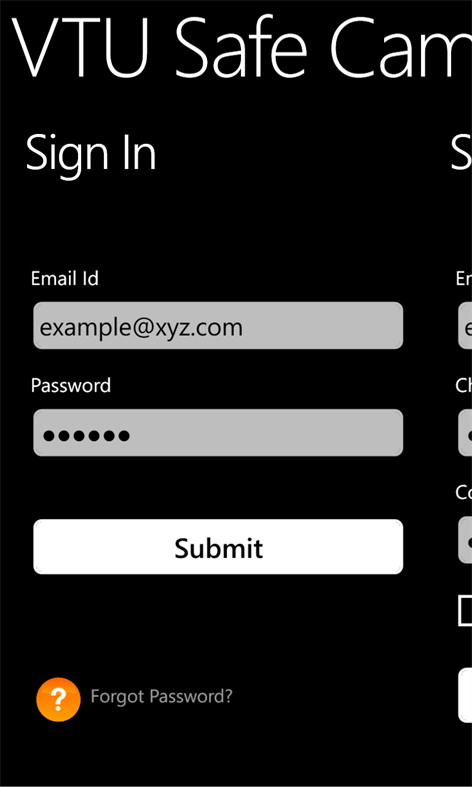 VTU Safe Campus Screenshots 2