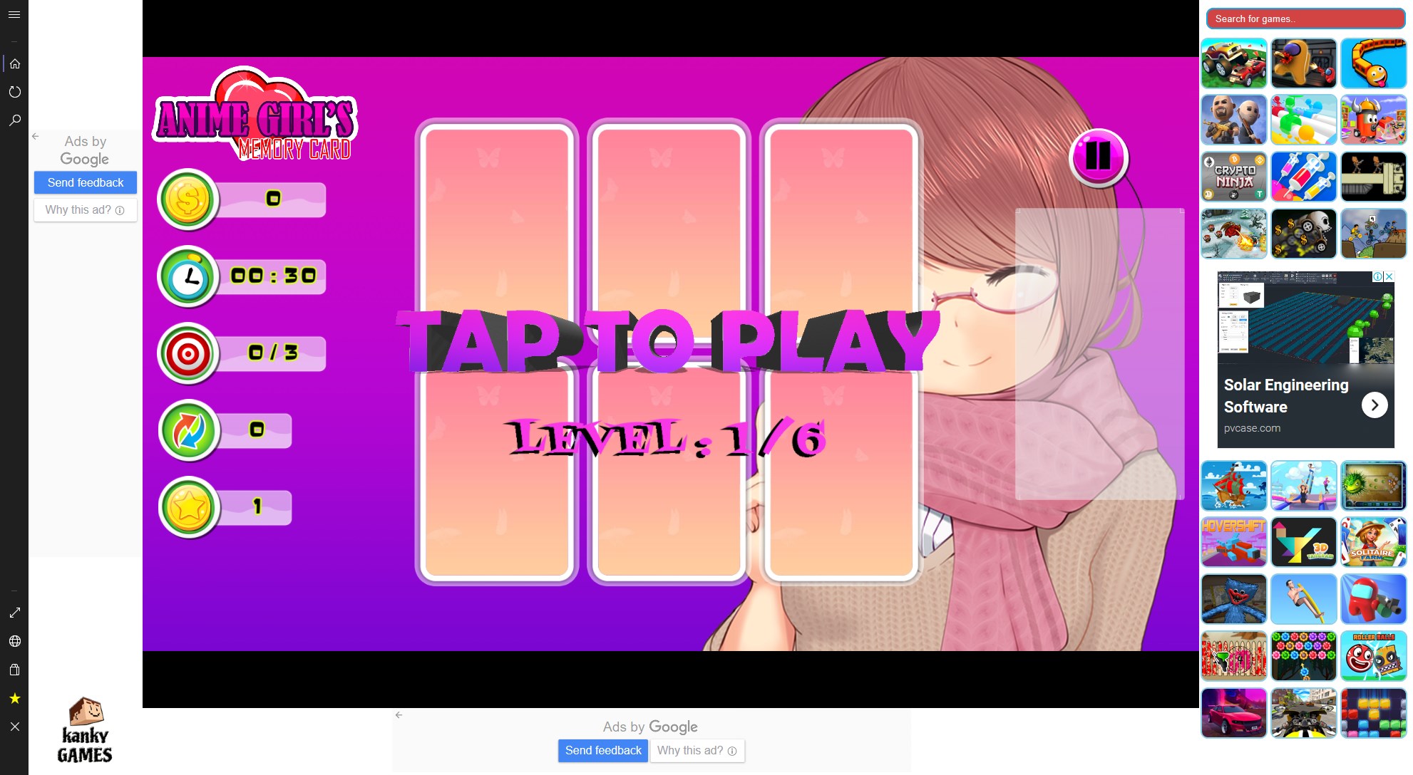 スクリーンショット 2 Anime Girls Memory Card Game windows