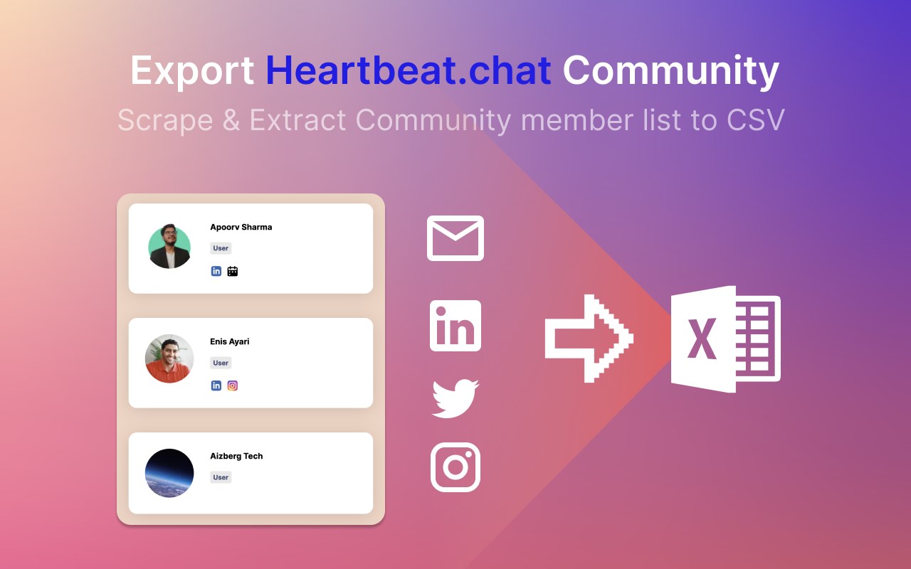 Heartbeat.Chat Members Export (Email Leads)
