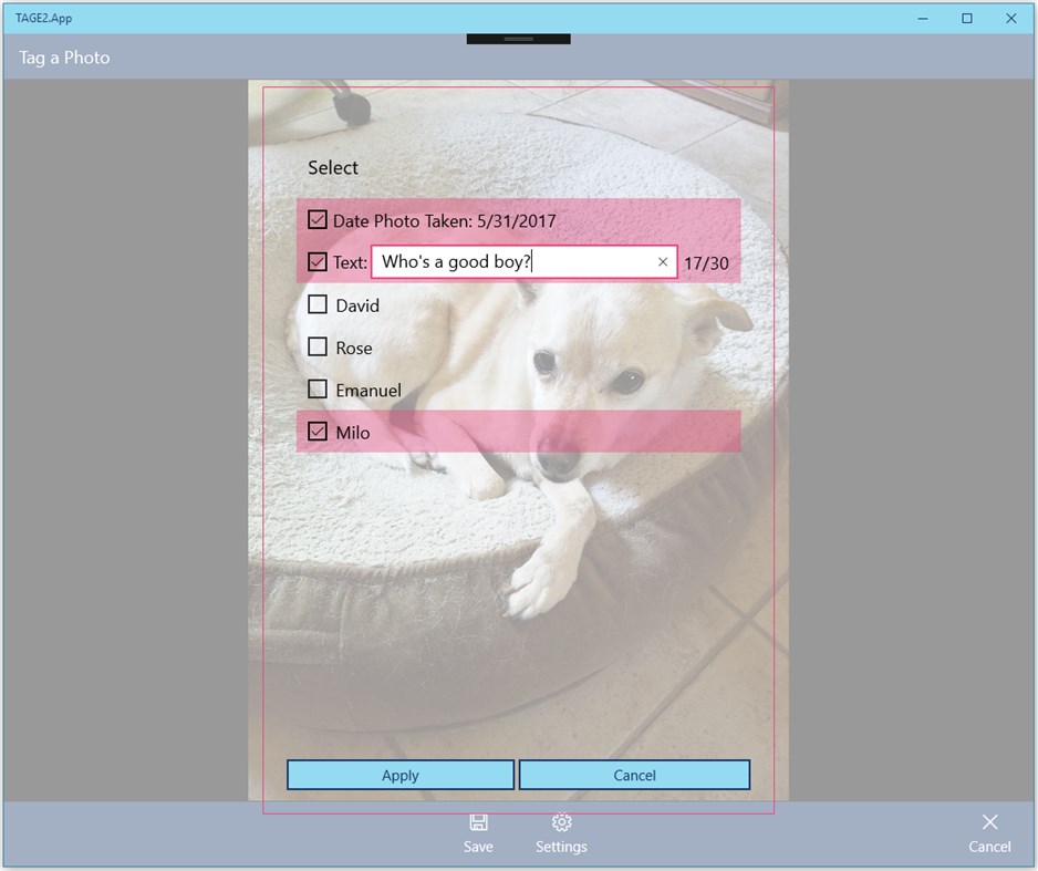 #4. TAGE - Photo Tag (Windows) Göre: Nomial Software, LLC