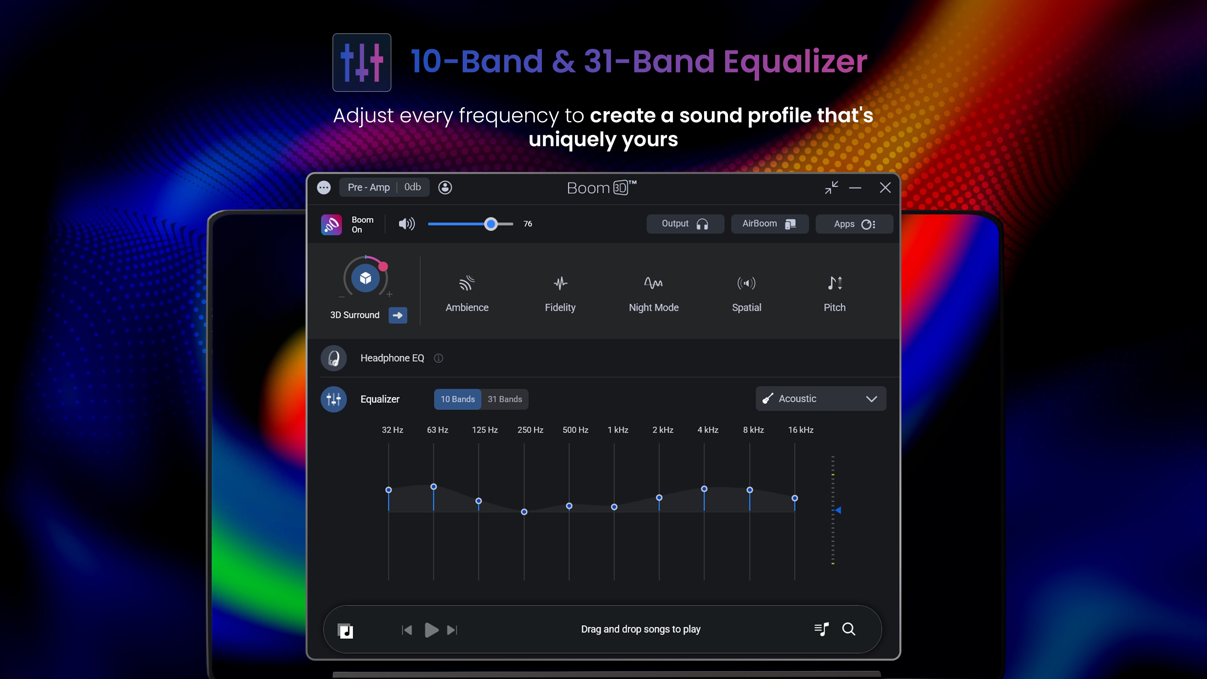 Boom 3D: Audio Enhancer, Equalizer & Bass screenshot