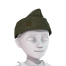 Military Garrison Hat - Captain - Green Cap