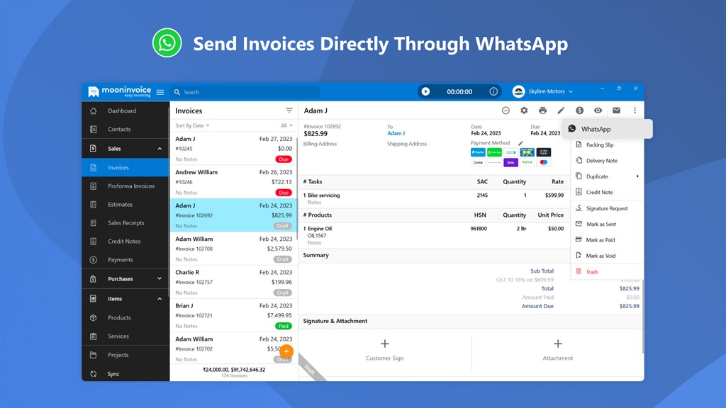 Invoice Maker & Estimate Creator by Moon Invoice_2
