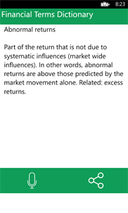 Financial Terms Dictionary screenshot 2