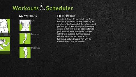 Workouts Scheduler Screenshots 2