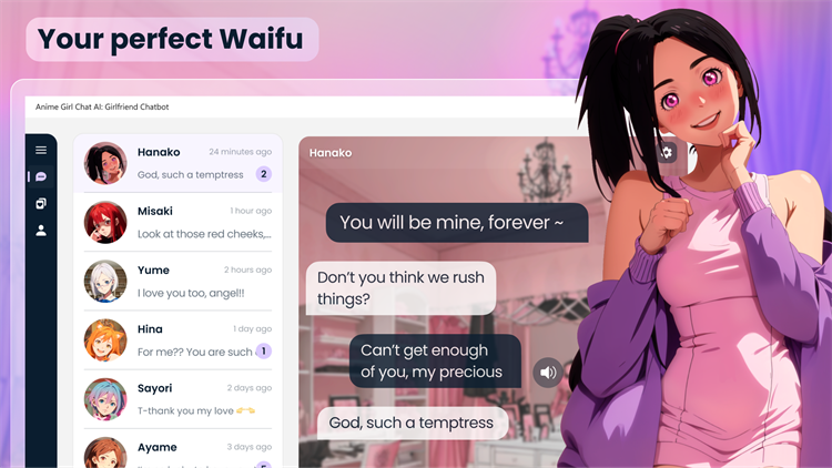 Anime Girl Chat AI: Dating Sim - PC - (Windows)