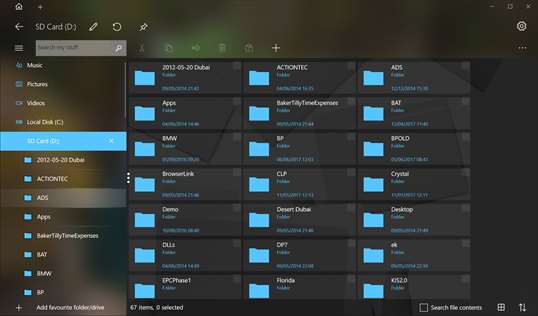 Fluent File Explorer screenshot 1