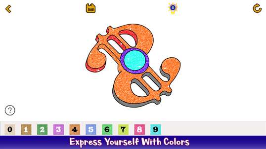 Fidget Spinner Glitter Color by Number - Adult Coloring screenshot 4