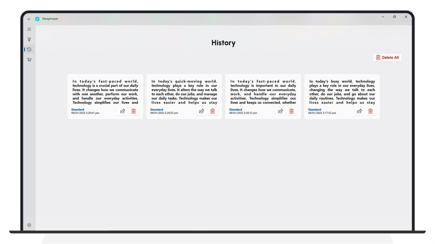 #4. Paraphrasing Tool - Paraphrase (Windows) โดย: DEV HOUSE