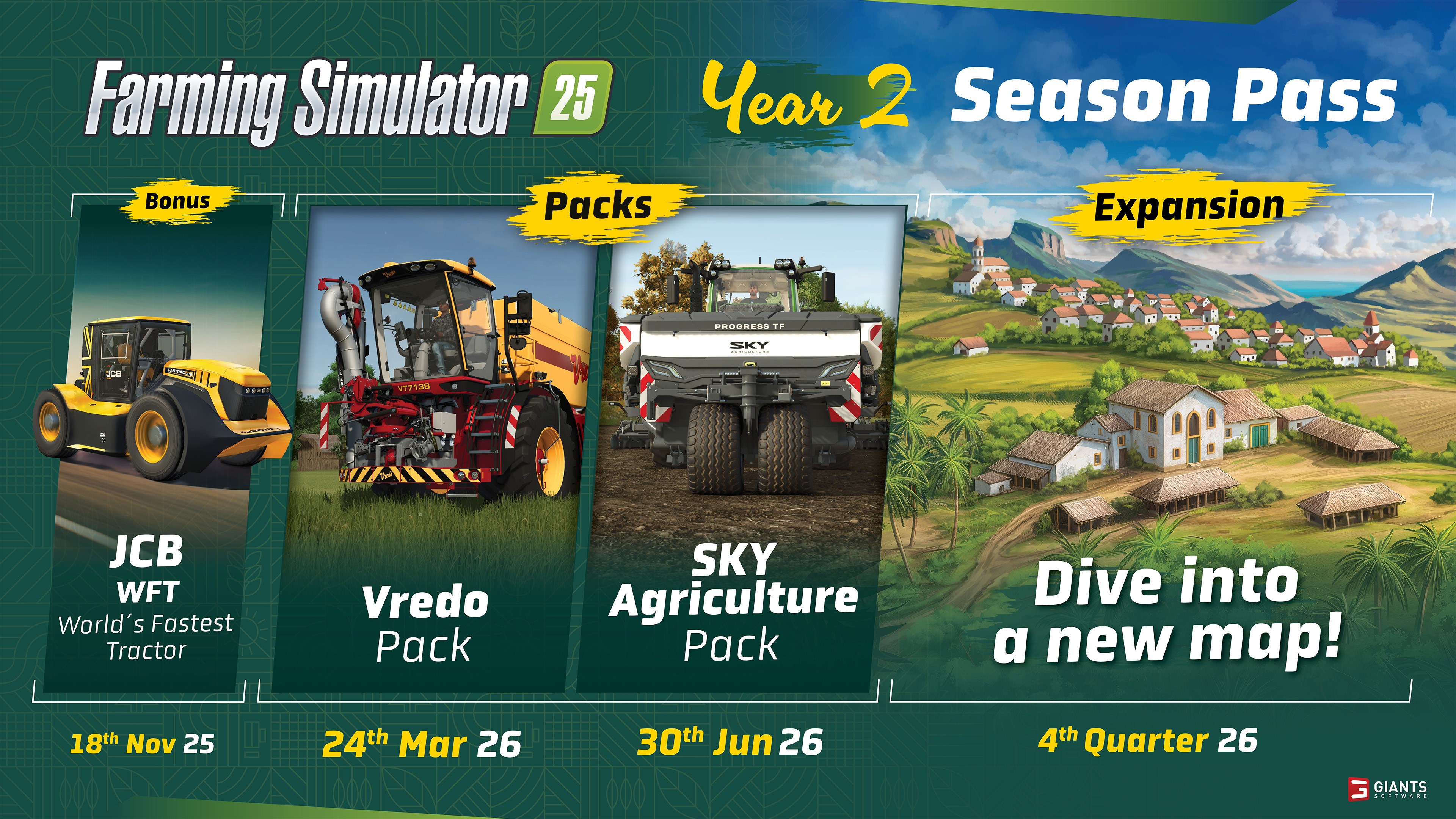 Farming Simulator 25: Year 2 Season Pass | Xbox | Chiave | Privato