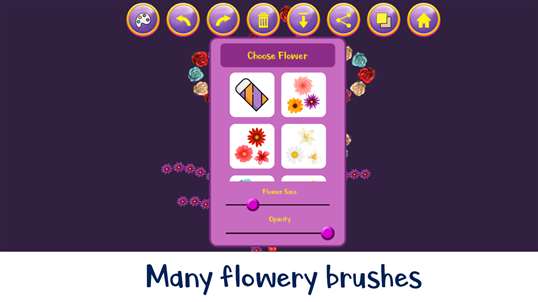 Flowers Draw - Drawing & Coloring with Flowers screenshot 1