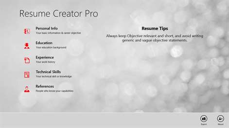 Resume Creator Pro Screenshots 1