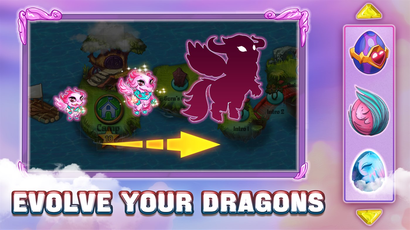 #2. Dragons Garden: Merge and Build Game (Windows) Av: Touch Game
