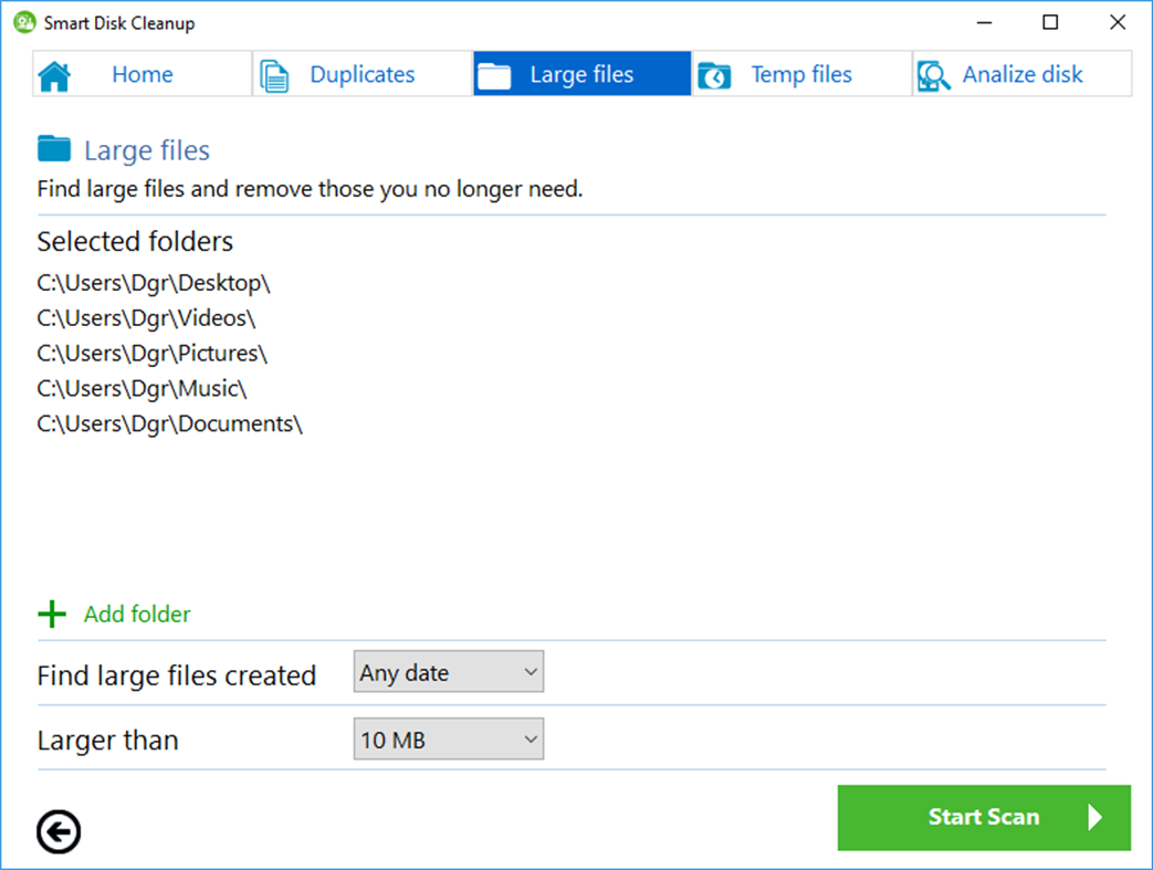#3. Smart Disk Cleanup (Windows) By: Smart PC Solutions