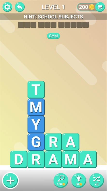 #1. Word Stacker - Word Game 2019 (Xbox) Podle: Puzzle Games King