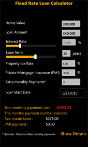 Mortgage Calculator Pro screenshot 1