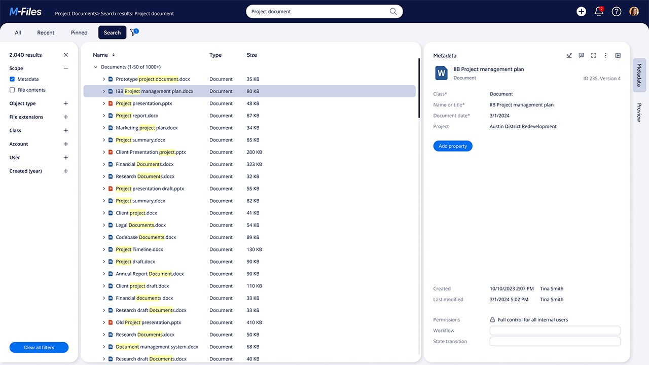Snapshot 4 of M-Files Platform for Private Offers