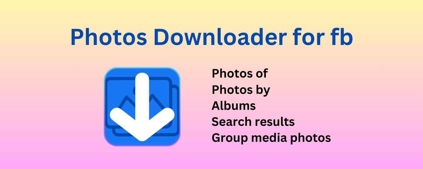 Photos Downloader for fb