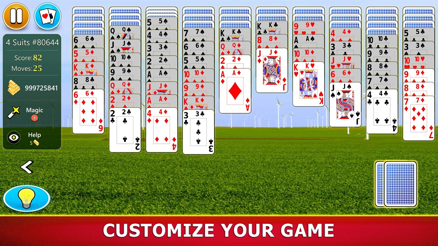 #3. Spider Solitaire Mobile (Windows) 由: G Soft Team