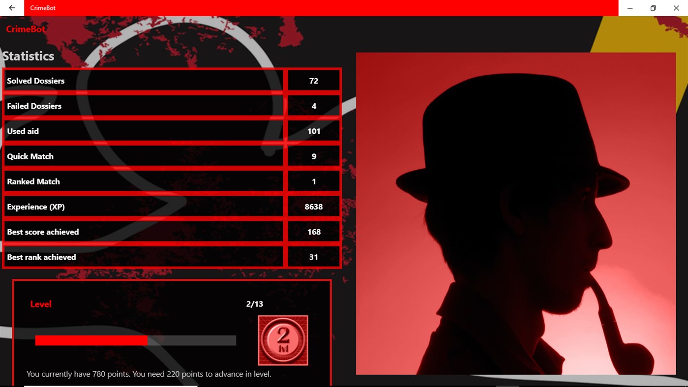 #5. Criminal Investigation - Detective Game CrimeBot (Windows) Podle: Andrea Testa