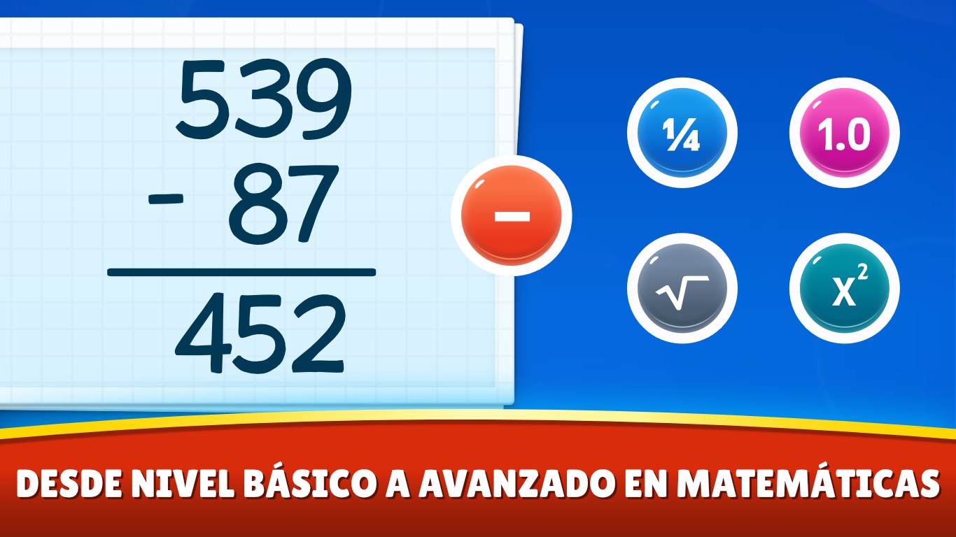 Zrzut ekranu 2 Matemáticas juegos: niños 5-12 windows