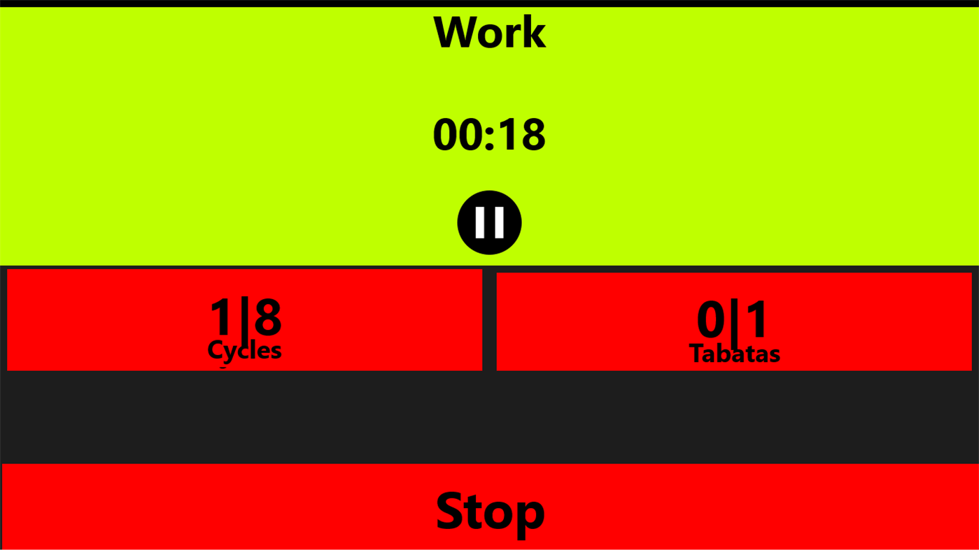 #3. Tabata Timer (HIIT) (Windows) Podle: Romandrovich Software